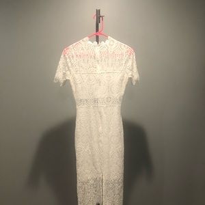 White lace dress